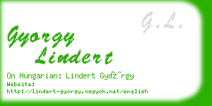 gyorgy lindert business card